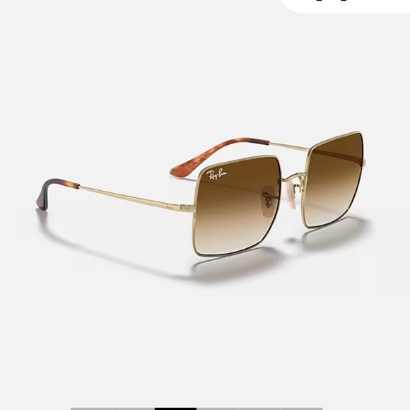 Ray-Ban RB1971 Square 1971 Classic Sunglasses with Gold Frame main image 7